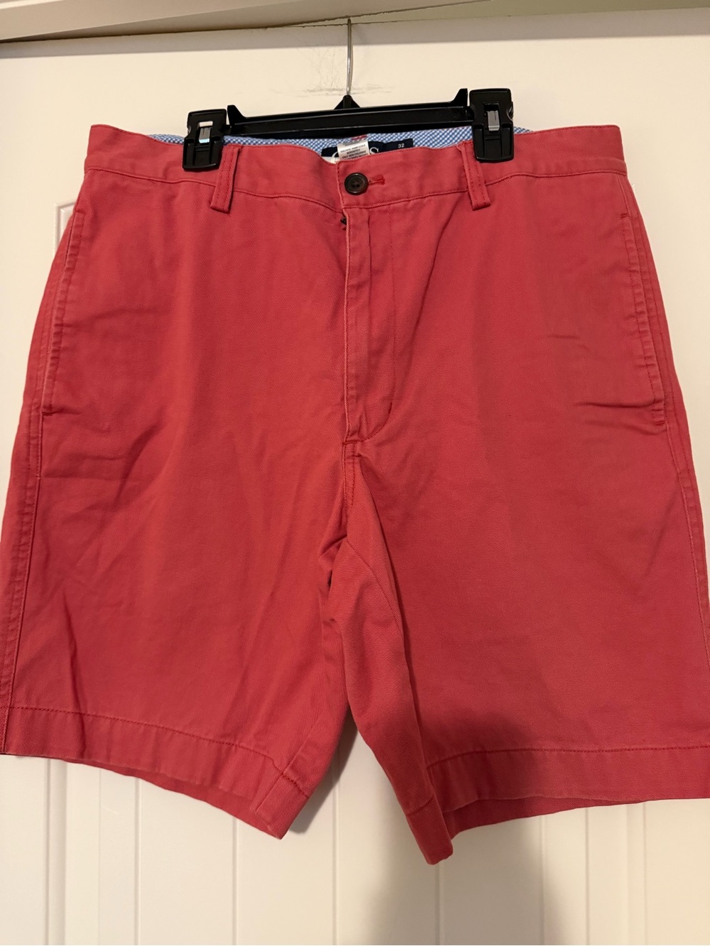 Chaps Coral Flat-Front Cotton Shorts